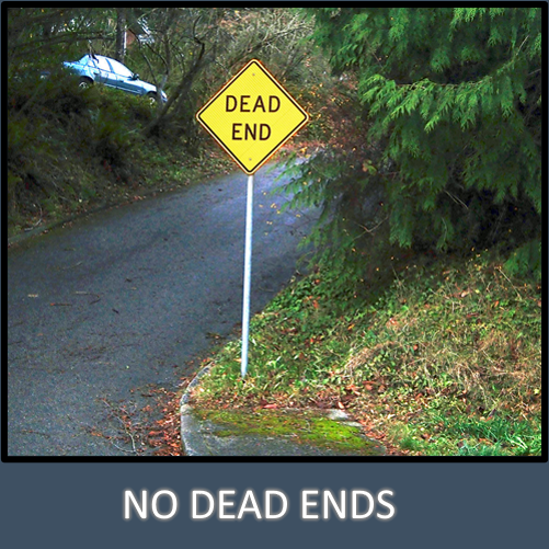 Dead End Sign on Street
